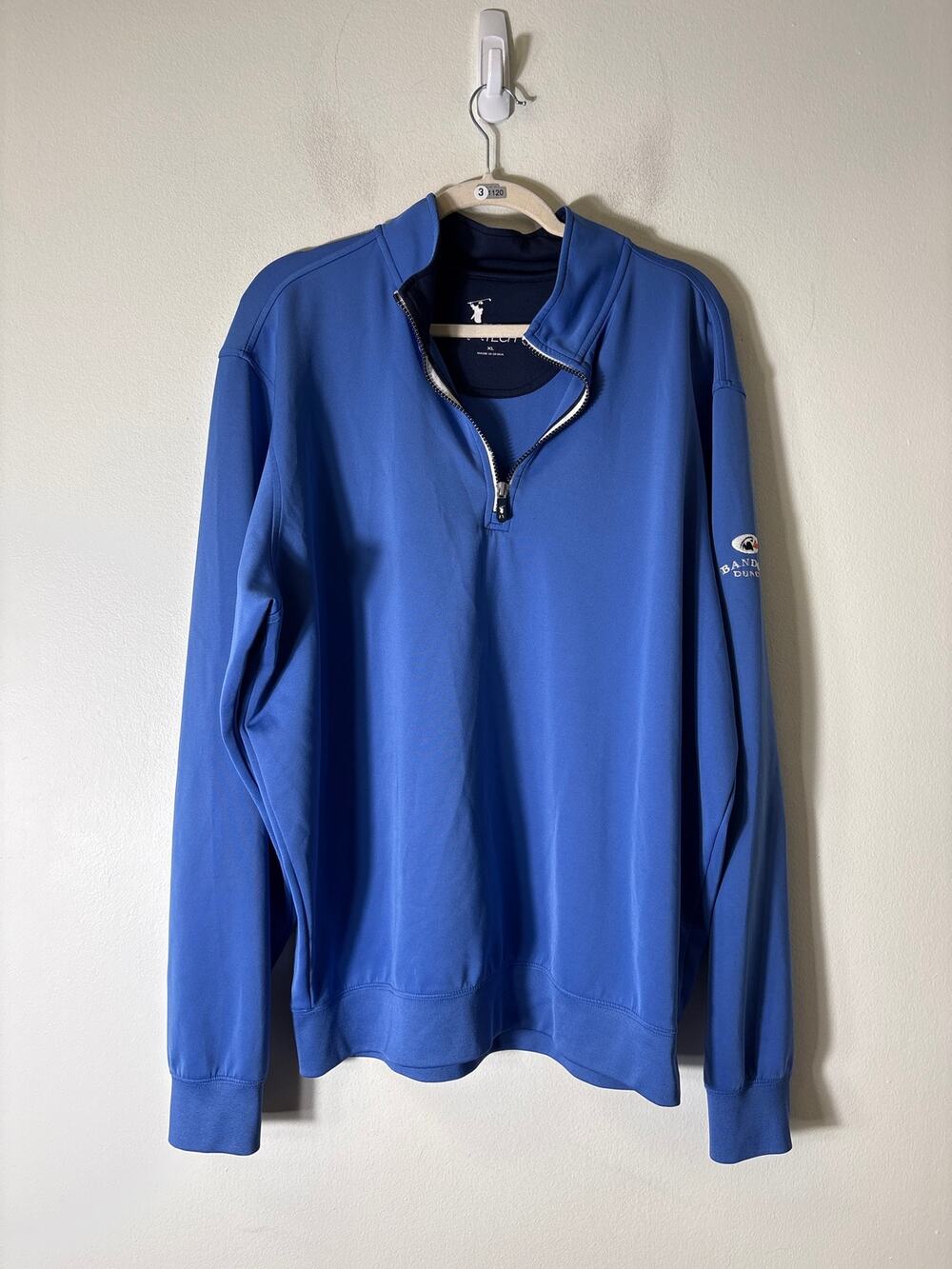 Men's Fairway & Greene Tech Bandon Dunes Blue Long Sleeve Pull Over Sz XL